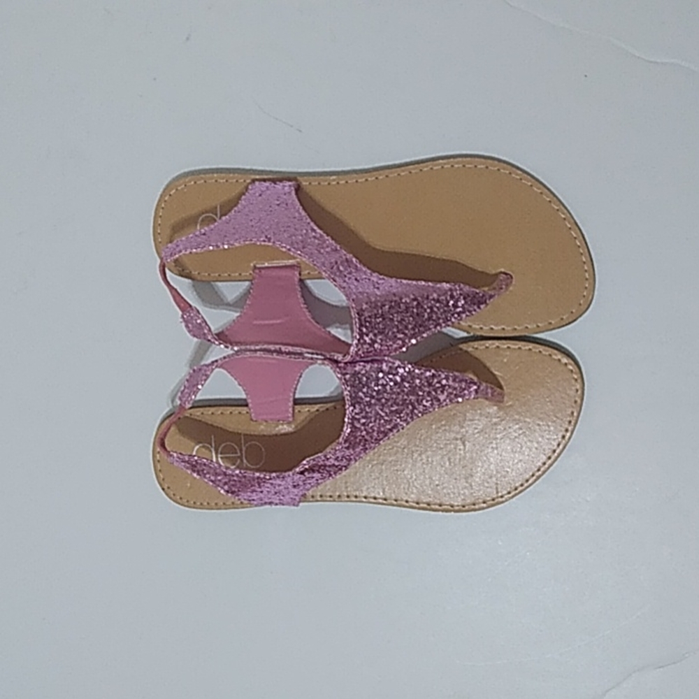 Deb Pink Glitter Sandals
